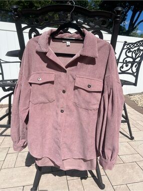 Corduroy Button-Up Shacket